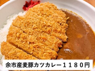 余市産麦豚カツカレー